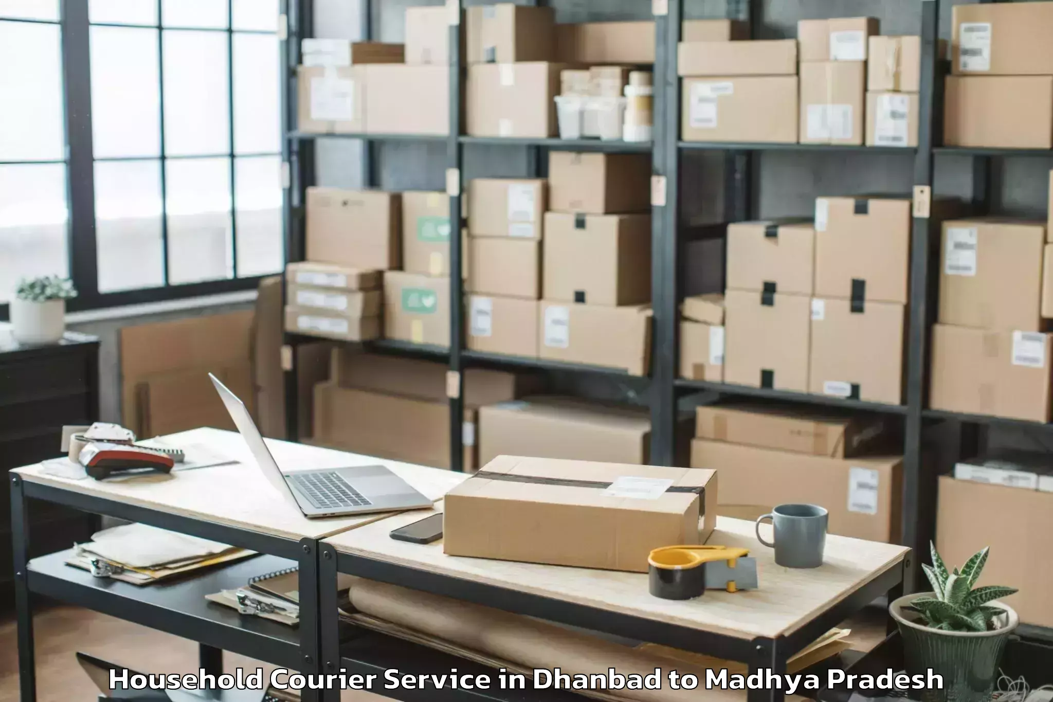 Professional Dhanbad to Iit Indore Household Courier